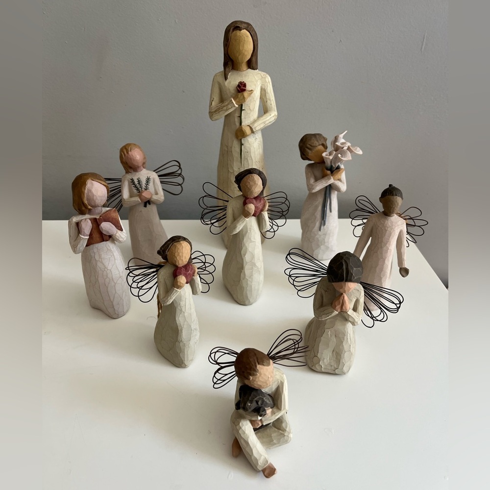 Willow Tree Angel Figurine Set - Neutral Tones